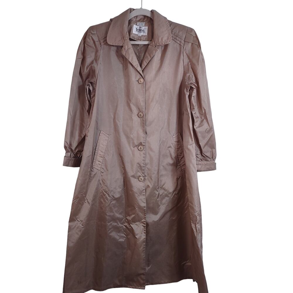 Vintage Totes Hooded Rain Trench, Size 8